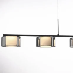 Paul Neuhaus LED-hengelampe Rika, 119 cm, glass, dimbar| Led-Innendørs