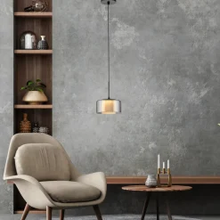 Paul Neuhaus LED-hengelampe Rika, Ø 15 cm, glass, dimbar Outlet