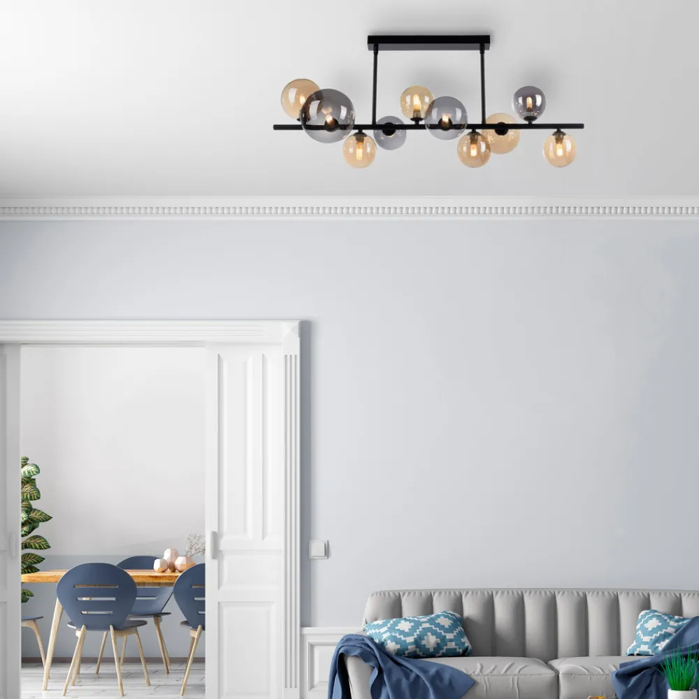 Paul Neuhaus Popsicle taklampe, glass, 85 cm lang, G9 Discount