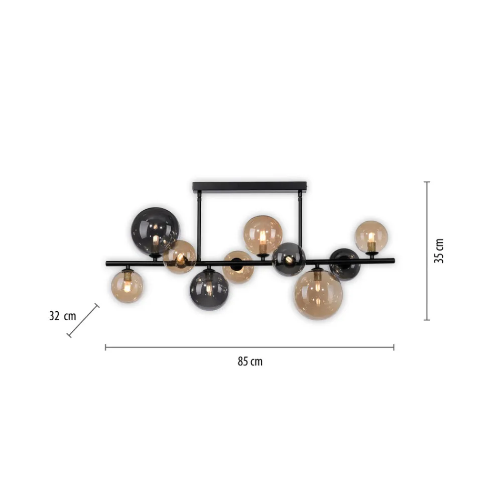 Paul Neuhaus Popsicle taklampe, glass, 85 cm lang, G9 Discount