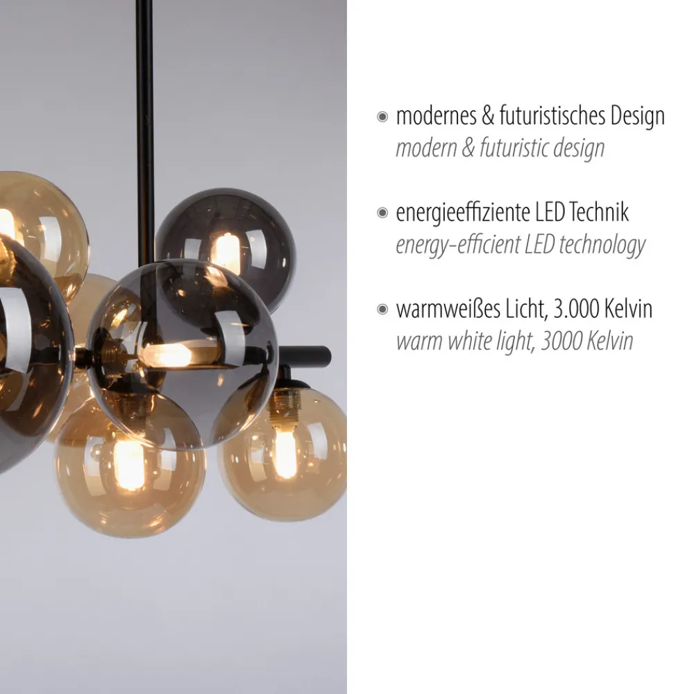 Paul Neuhaus Popsicle taklampe, glass, 85 cm lang, G9 Discount