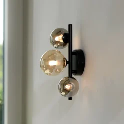 Paul Neuhaus Popsicle vegglampe, svart, glass, 29 cm, G9 Outlet