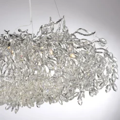 Paul Neuhaus Ricicle lysekrone, krom, lengde 120 cm| Lysekroner