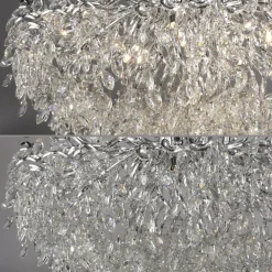 Paul Neuhaus Ricicle lysekrone, krom, lengde 120 cm| Lysekroner