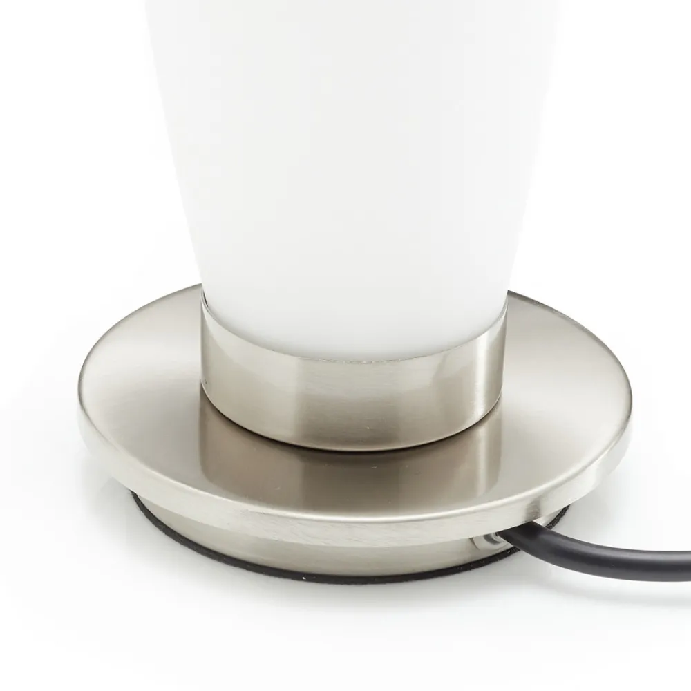 Paul Neuhaus Tyra bordlampe, glass, Ø 10 cm, dimbar, G9