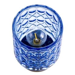 Pauleen Chic Glamour E14-LED batteri blå/messing| Dekorasjonsbelysning