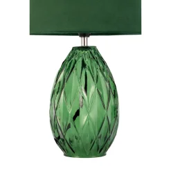 Pauleen Crystal Velvet bordlampe med glassfot Hot