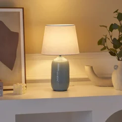 Pauleen Glowing Hug bordlampe, hvit/gråblå