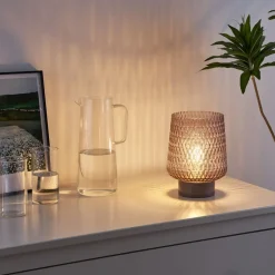 Pauleen Sparkling Glamour batteri grå trefot| Dekorasjonsbelysning|Bordlamper