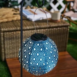 Pauleen Sunshine Charm LED-solcellelampe blå Outlet