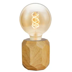 Pauleen Woody Sparkle bordlampe av lyst tre| Bordlamper