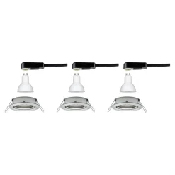 Paulmann 3 spot Nova rund, dimbar, jern Best