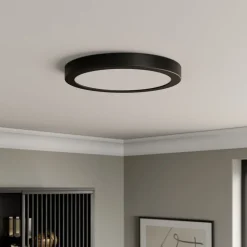 Paulmann Abia LED-panel Ø 30cm 2 700 K matt svart| Kontorbelysning|Led-Innendørs