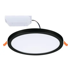 Paulmann Areo LED-panel rund svart 4000K Ø17,5 cm| Downlights