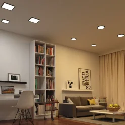 Paulmann Areo ZigBee CCT kantet svart 17,5x17,5cm| Smarthus Belysning