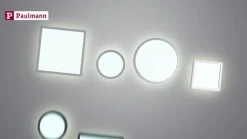 Paulmann Atria Shine panel on/off krom 830 29x29| Butikkbelysning