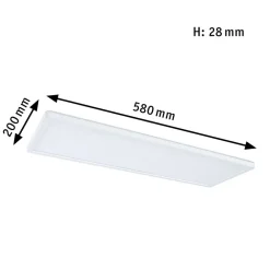 Paulmann Atria Shine panel on/off hvit 840 58x20cm