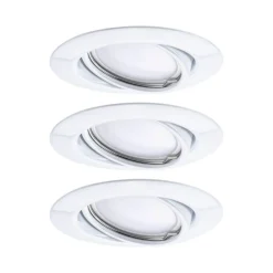 Paulmann Base GU10-downlight 3er-sett, hvit| Downlights