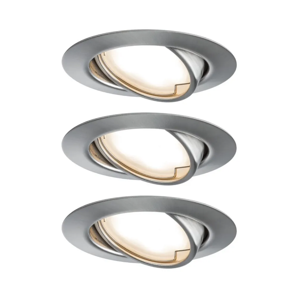 Paulmann Base LED-downlight 3er-sett, jern| Downlights