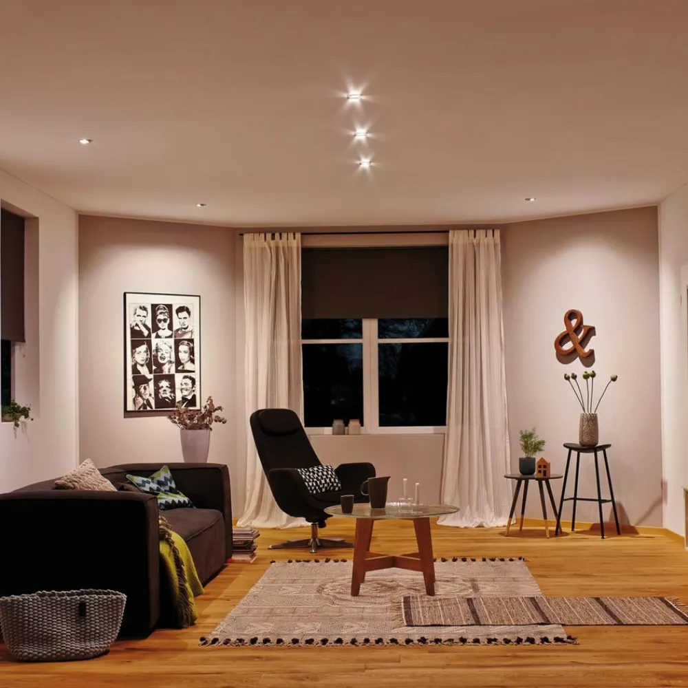 Paulmann Base LED-downlight 3er-sett, jern| Downlights