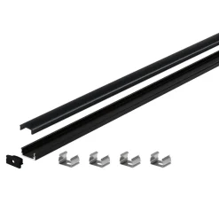 Paulmann Base profil, svart, svart, 2m| Lysstriper