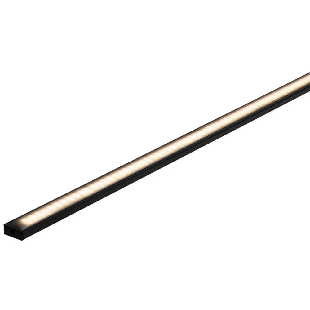 Paulmann Base profil, svart, svart, 1 m Clearance