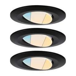 Paulmann Calla sving on/off Ø9cm CCT 3 svart| Kontorbelysning|Downlights