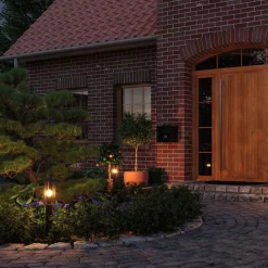 Paulmann Classic LED-gatelampe med gyllent lys| Gatebelysning, Pullert Belysning