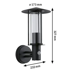 Paulmann Classic utendørs vegglampe med sensor| Utebelysning Med Sensor|Utebelysning Med Sensor