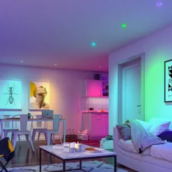 Paulmann Coin Base LED innfelt spotlight, hvit, sett med 3 stk. RGBW ZigBee| Smarthus Belysning|Downlights