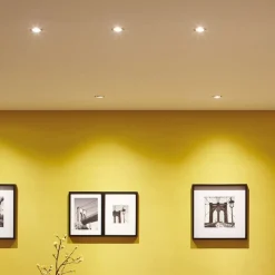 Paulmann Coin Slim LED-downlight, 3-er kantet alu| Downlights