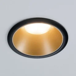 Paulmann Cole LED-spot, gull-svart Hot