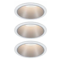 Paulmann Cole LED-spot, sølv-hvit, 3-pakning Clearance
