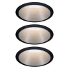 Paulmann Cole LED-spot, sølv-svart, 3-pakning| Led-Innendørs|Downlights