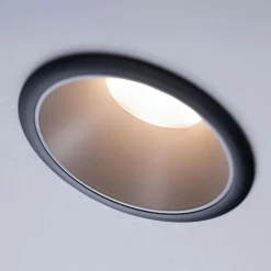 Paulmann Cole LED-spot, sølv-svart, 3-pakning| Led-Innendørs|Downlights