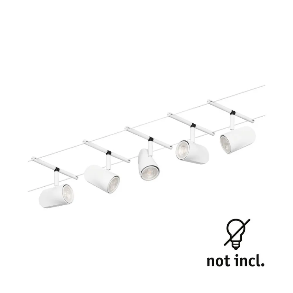 Paulmann Cup vaiersystem basissett 5 lysk. hvit| Kontorbelysning