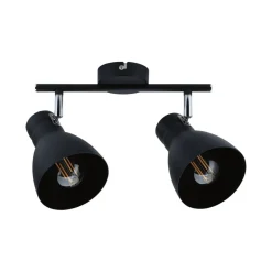 Paulmann Davy taklampe, svart, 2 lyskilder Hot