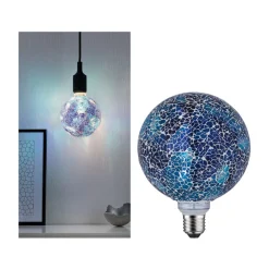 Paulmann E27 LED globe 5W Miracle Mosaic blå