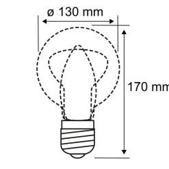 Paulmann E27 LED globe 5W Miracle Mosaic blå