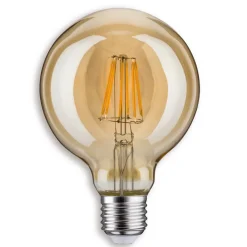 Paulmann E27 6,5W 825 LED-globepære G95 gull| E27 Pærer|Filament Pærer