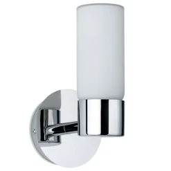 Paulmann Eleon vegglampe IP44 krom/opal 1 lyskilde| Design- Og Hotellbelysning|Vegglamper