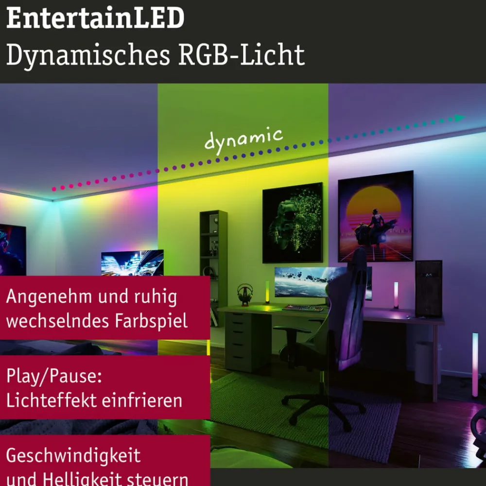 Paulmann EntertainLED LED-stripe, RGB, sett, 5m| Lysstriper
