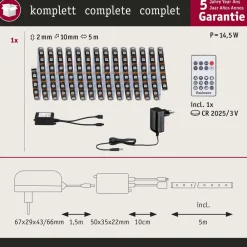Paulmann EntertainLED LED-stripe, RGB, sett, 5m| Lysstriper