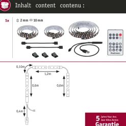Paulmann EntertainLED LED-Strip RGB TV-apparat 65 tommer Online
