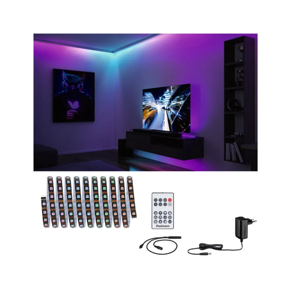 Paulmann EntertainLED LED-stripe, RGB, sett, 3m Hot
