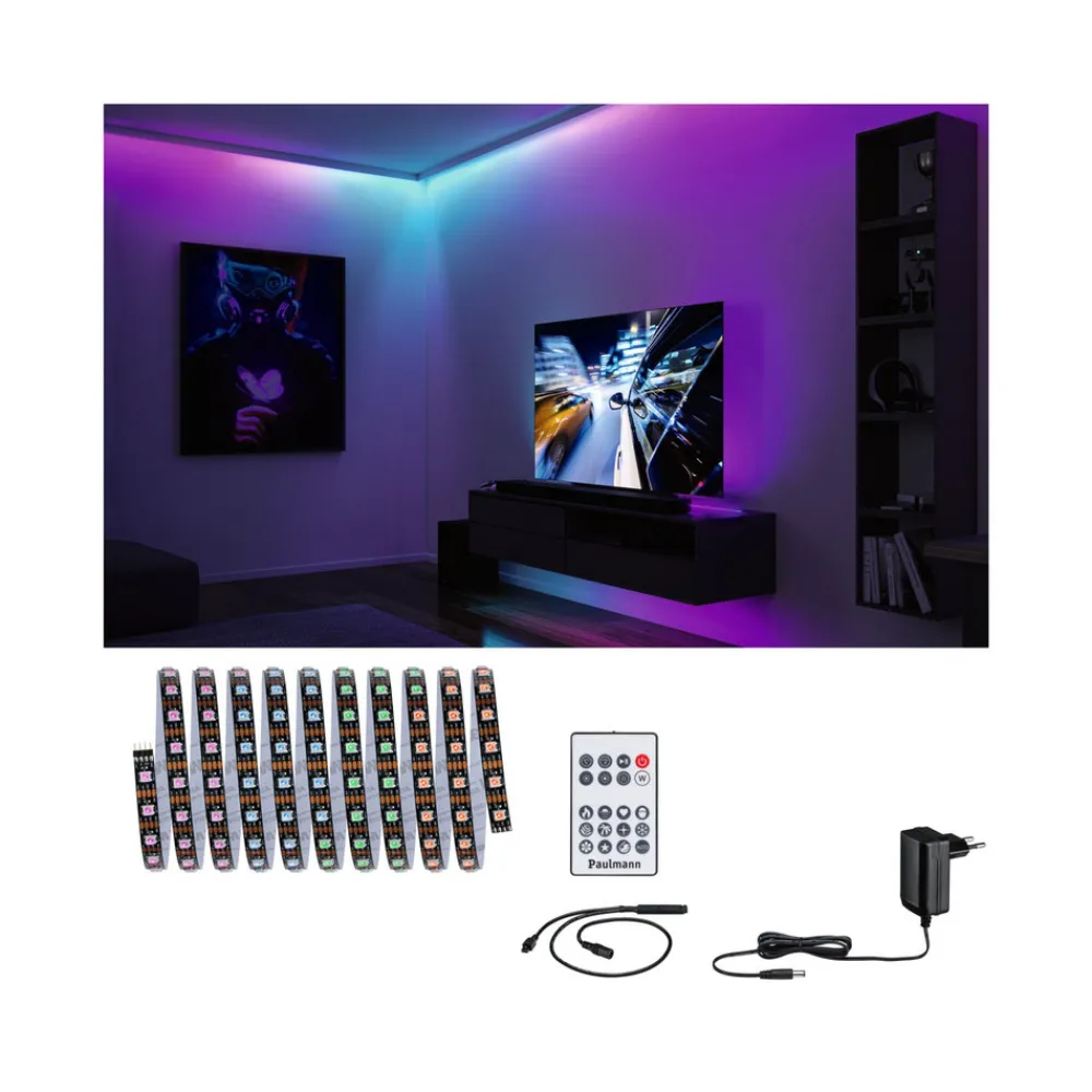 Paulmann EntertainLED LED-stripe, RGB, sett, 3m Hot