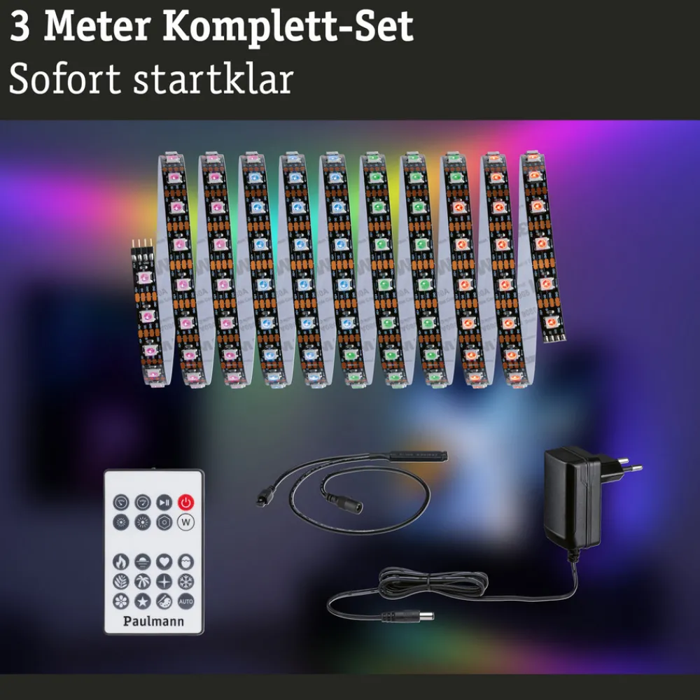 Paulmann EntertainLED LED-stripe, RGB, sett, 3m Hot