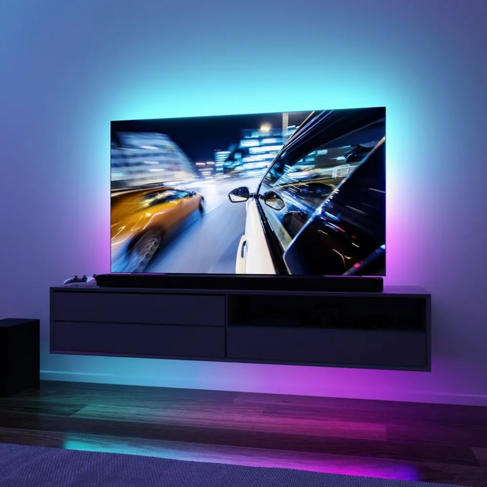 Paulmann EntertainLED LED-Strip RGB TV-apparat 55 tommer| Dekorasjonsbelysning|Lysstriper