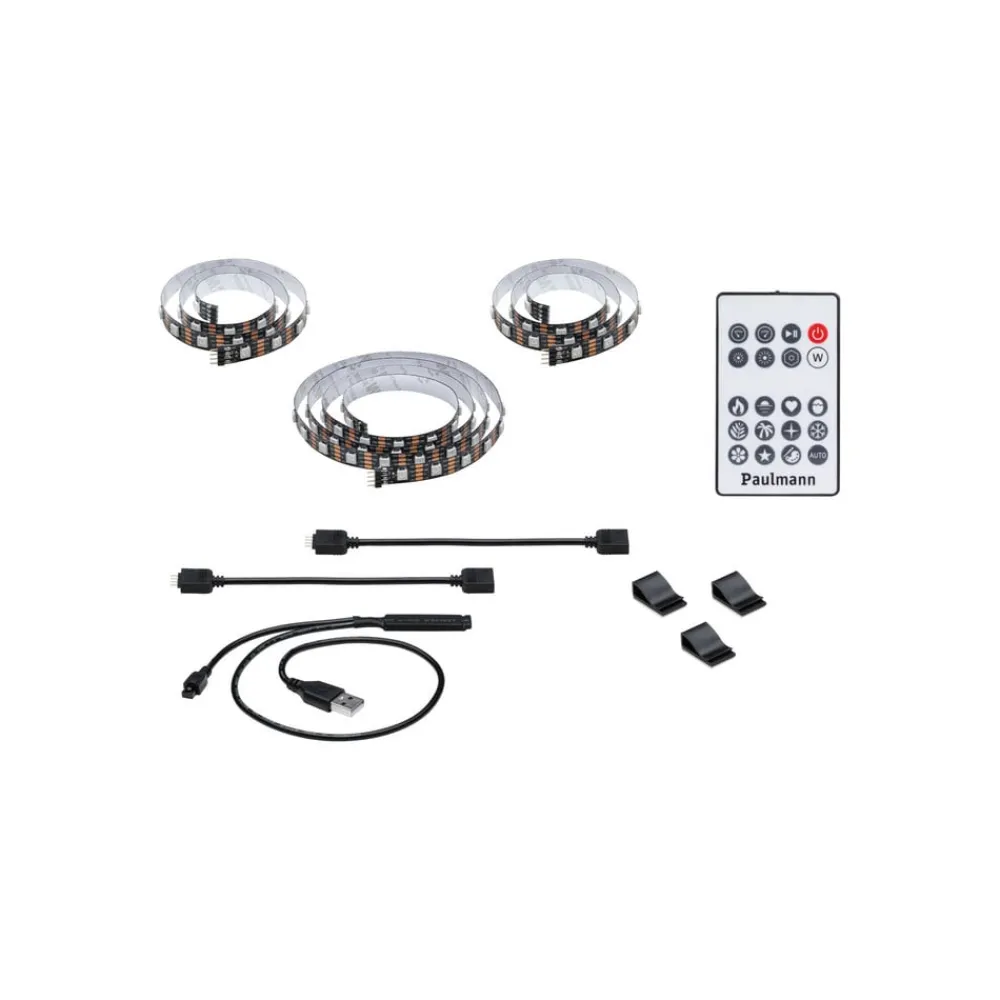 Paulmann EntertainLED LED-Strip RGB TV-apparat 55 tommer| Dekorasjonsbelysning|Lysstriper