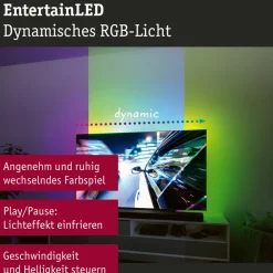 Paulmann EntertainLED LED-Strip RGB TV-apparat 55 tommer| Dekorasjonsbelysning|Lysstriper